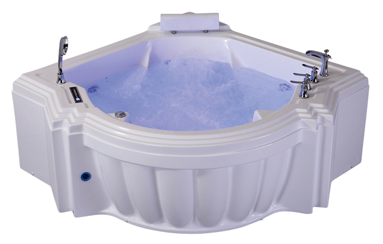 Fontana Sierra Waterfall Whirlpool Massage Corner Bathtub